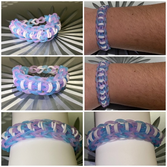 [💙🆓]  3/10$ 🛍 Handmade Rainbow Loom bracelet 🌈💖 - Picture 1 of 1